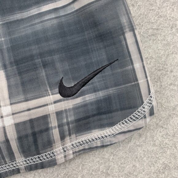 Nike Tempo Brief Lined Running Shorts Medium Plaid Dri-Fit Breathable Workout - Picture 4 of 16